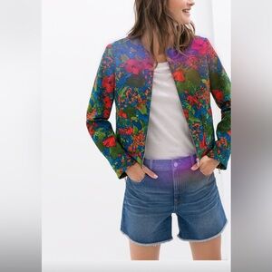 Zara Basic Floral Women's Jacket size Medium
